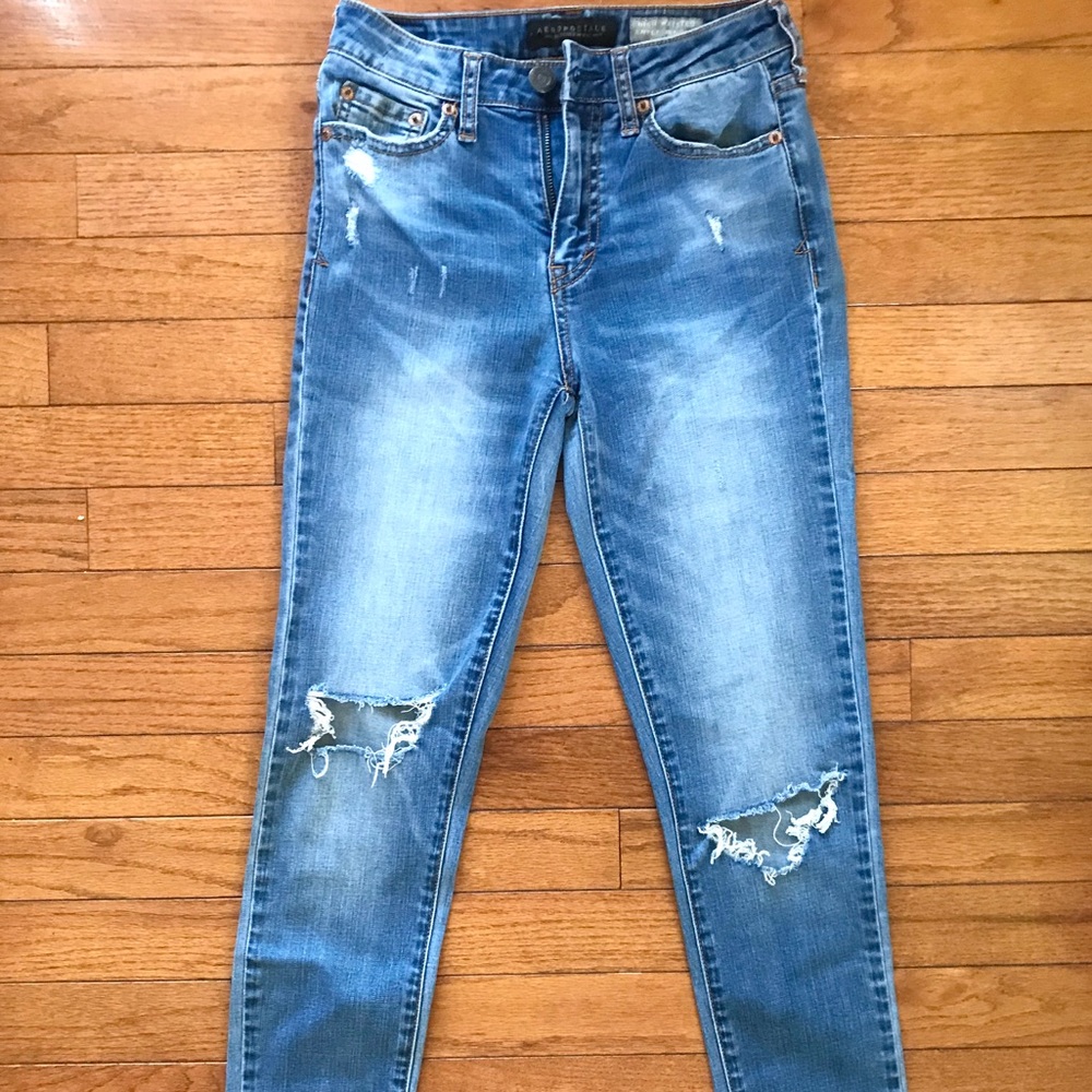 Aeropostale High Waisted Ankle Jeans/Jeggings